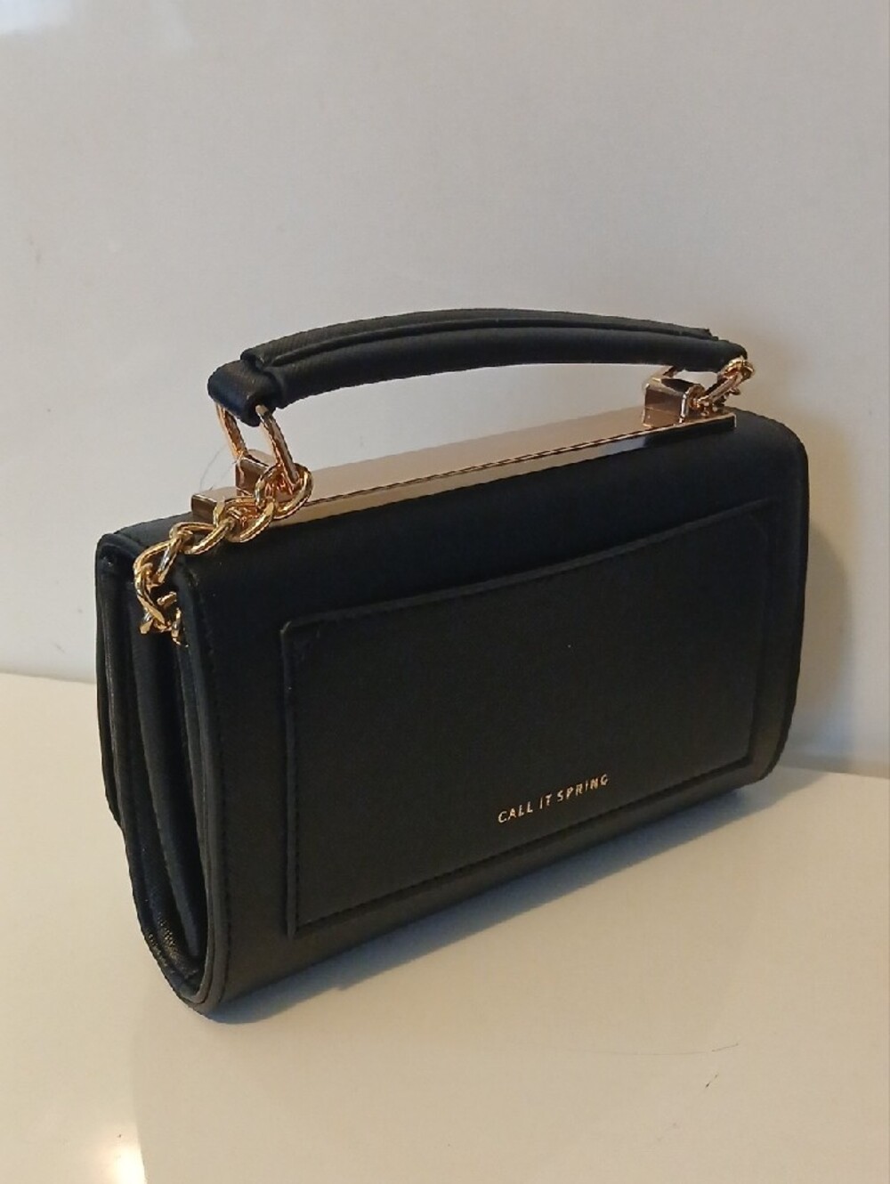 Call It Spring Classic Black Top-Handle Crossbody Bag NWT